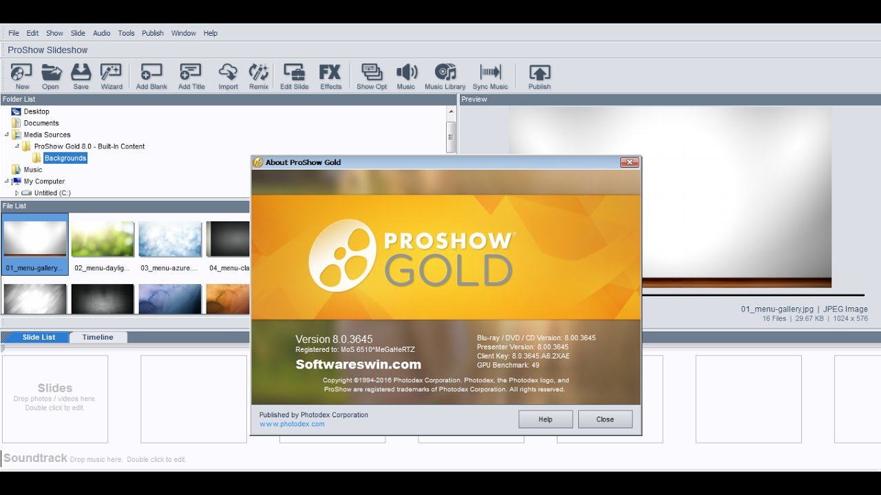 serial number proshow gold